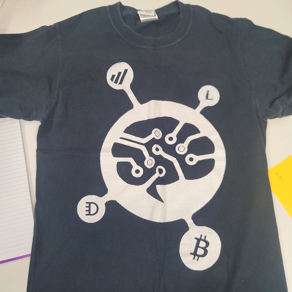 Mens Cryptocurrency T-Shirt Bitcoin Litecoin Graphic Tee Tech Geek Shirt